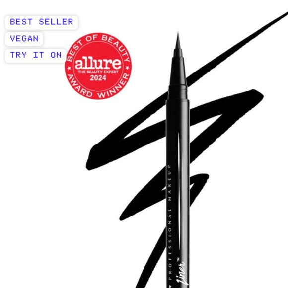 🌸 NYX Epic Ink Waterproof Felt-Tip Liquid Eyeliner Pen in Black NIB - Picture 1 of 4